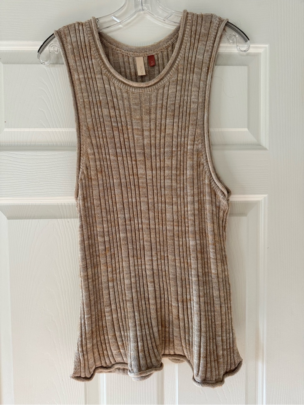 Pilcro Anthropologie Beige Ribbed Tank Top women’s XL